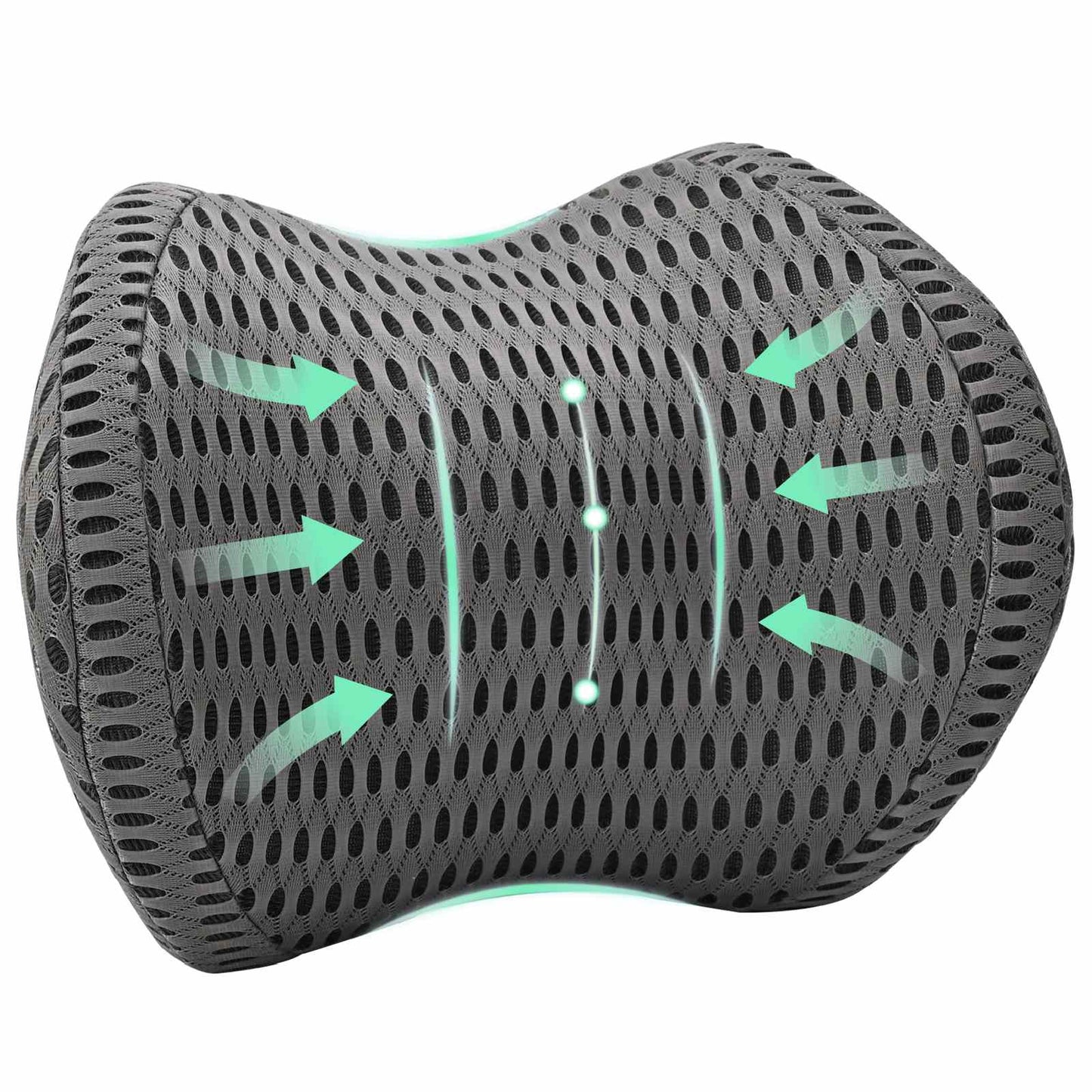 Cuscino cervicale VidaXL con cuscino regolabile grigio 31 x 22 x 13 cm rete 4D