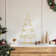 Árbol de Navidad de metal vidaxx con acero con recubrimiento en polvo dorado estándar de 60 cm