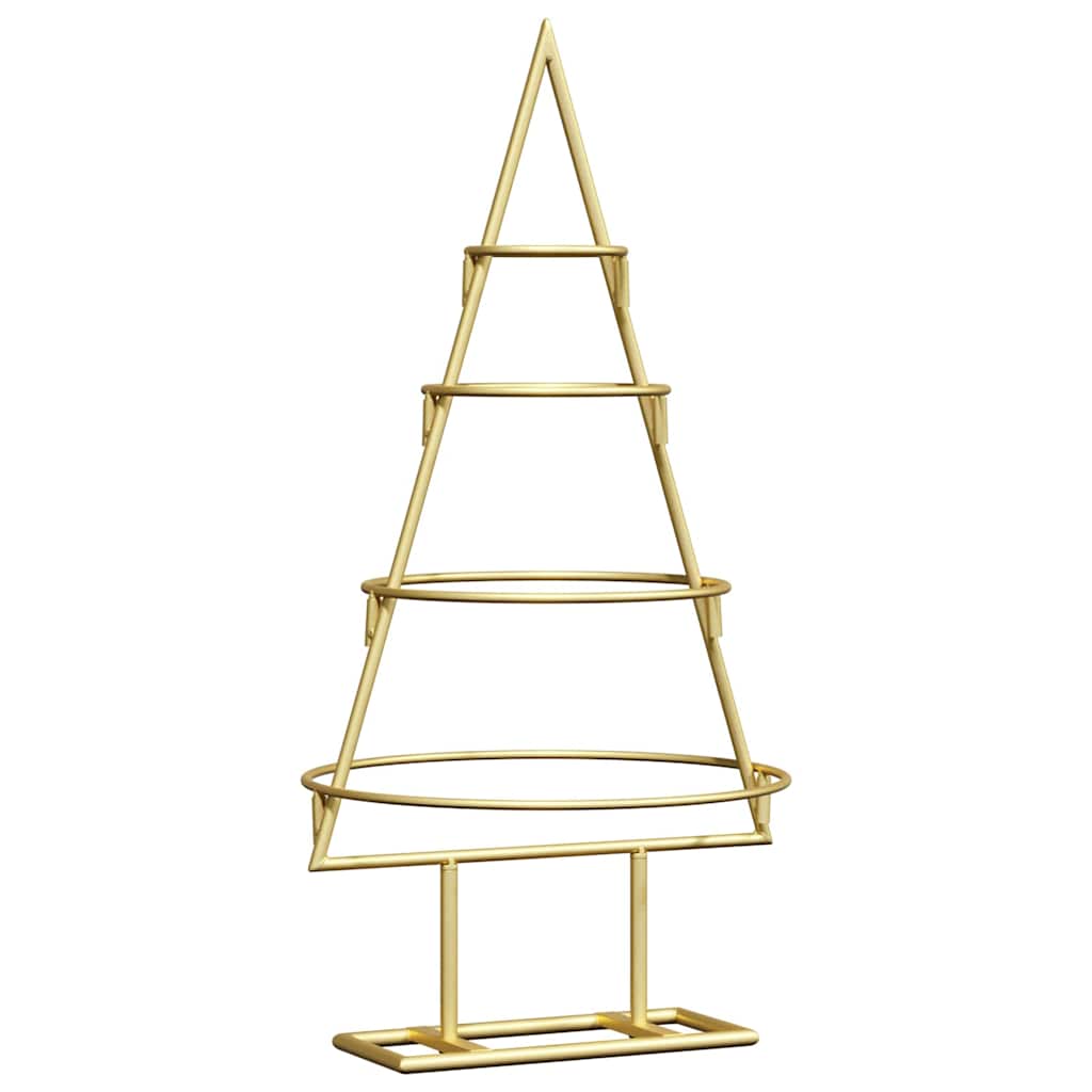 Árbol de Navidad de metal vidaxx con acero con recubrimiento en polvo dorado estándar de 60 cm