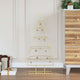 Árbol de Navidad de metal Vidaxx con acero con recubrimiento en polvo dorado estándar de 90 cm