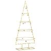 Vidaxl metalen kerstboom goud 124,5 cm poedergecoat staal