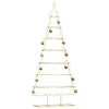 Vidaxl metalen kerstboom met standaard goud 209 cm poedergecoat staal