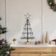 Árbol de navidad vidaxl cono con estándar acero negro 60 cm
