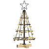 Vidaxl kerst cone boom met standaard zwart 60 cm staal