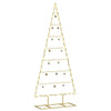 Vidaxl metalen kerstboom met standaard goud 125 cm poedergecoat staal