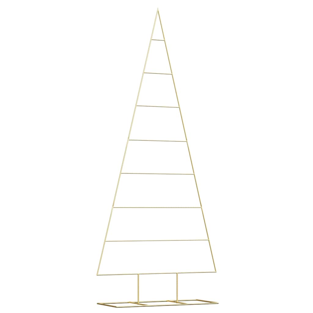 Árbol de Navidad de metal vidaxx con acero con recubrimiento en polvo dorado estándar 211 cm