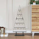 Árbol de Navidad de metal VidaXL con estandarte de acero negro de 90 cm