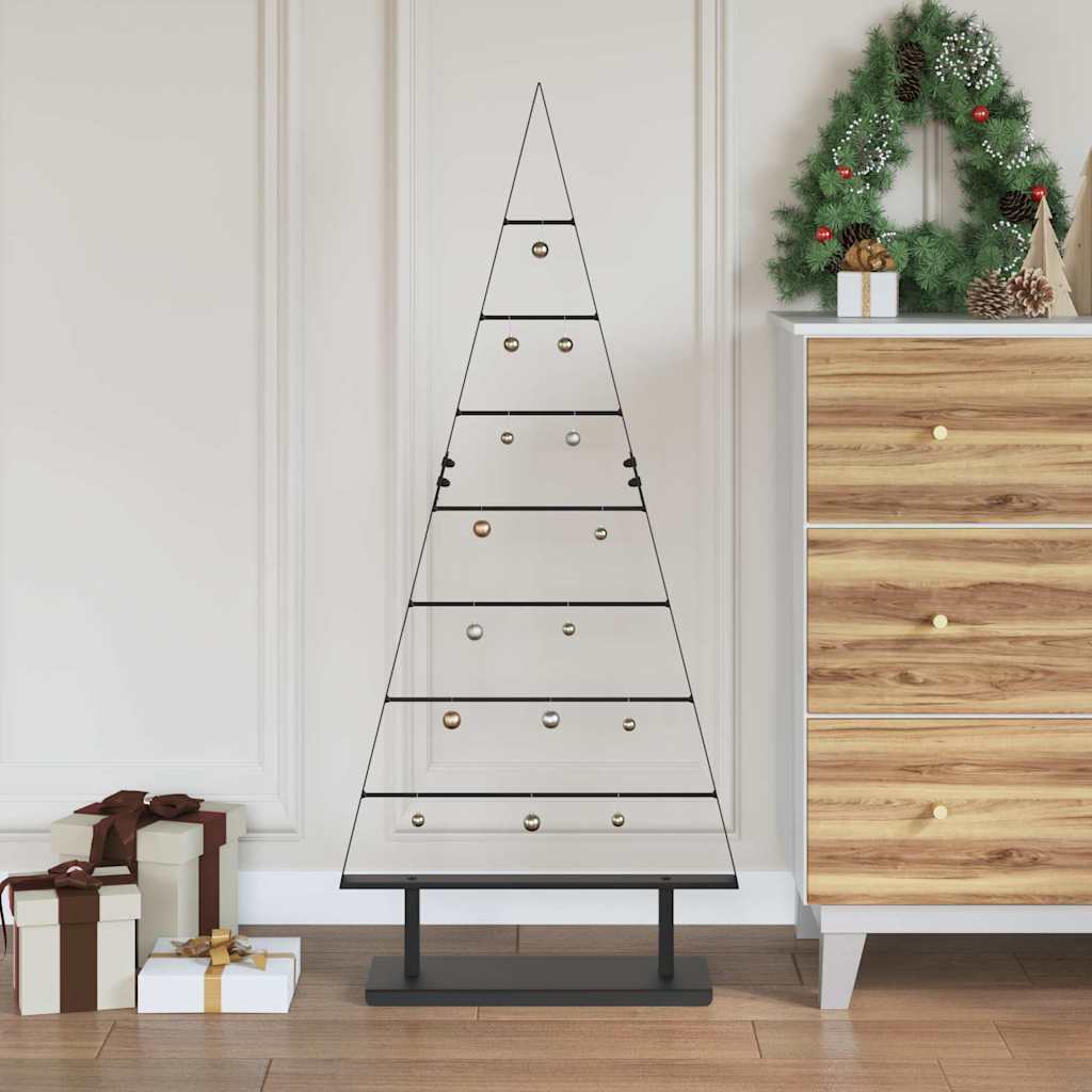 Árbol de Navidad de metal vidaxx con estándar de acero negro de 125,5 cm