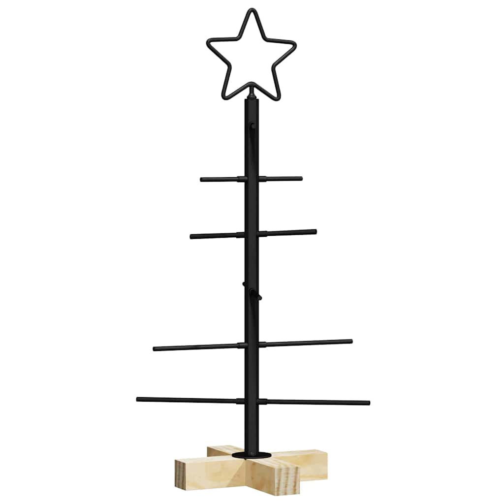 Vidaxx árbol de Navidad de metal negro 59,5 cm acero con recubrimiento en polvo