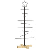 Vidaxl metalen kerstboom met standaard zwart 89 cm poedergecoat staal