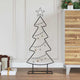 Albero di Natale in metallo Vidaxx con acciaio standard nero da 90,5 cm