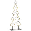 Vidaxl metalen kerstboom met standaard zwart 90,5 cm staal