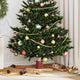 Vidaxx Soporte para árbol de Navidad 1,73 rojo 50 x 50 x 16 cm madera maciza de pino