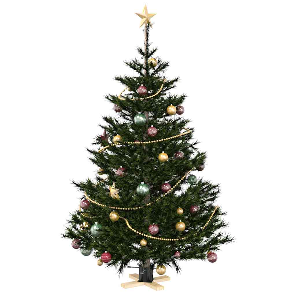 Vidaxx Soporte para árbol de Navidad negro 50 x 50 x 16 cm madera maciza de pino