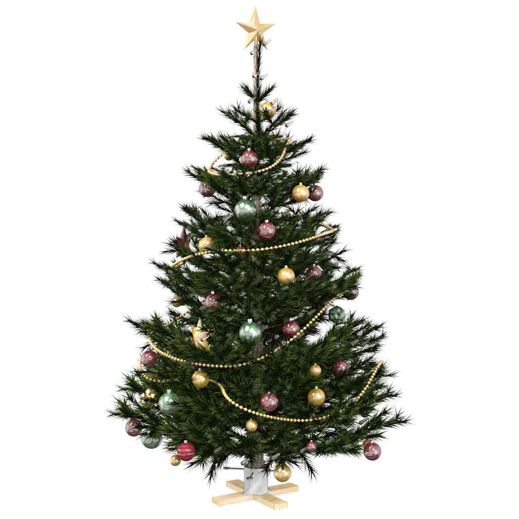 Vidaxx Soporte para árbol de Navidad 1,73 blanco 50 x 50 x 16 cm madera maciza de pino