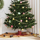 Vidaxx Soporte para árbol de Navidad 1,73 rojo 50 x 50 x 15,5 cm acero