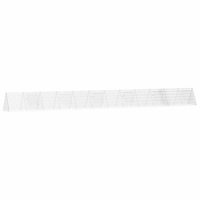 Vidaxl kippenhok zilver 650 x 55 x 55 cm gegalvaniseerd staal