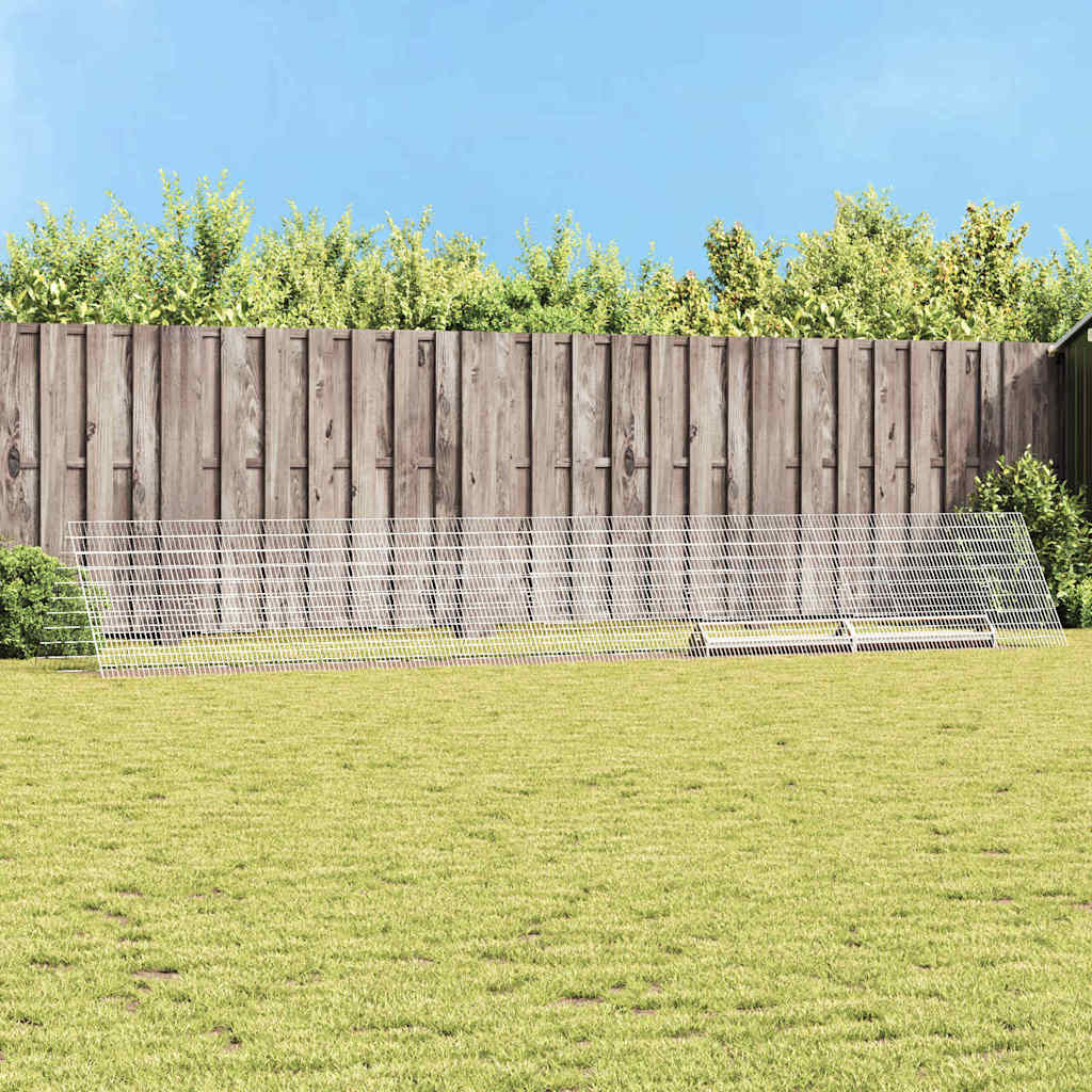 Gallinero vidaxx plata 650 x 100 x 85 cm acero galvanizado