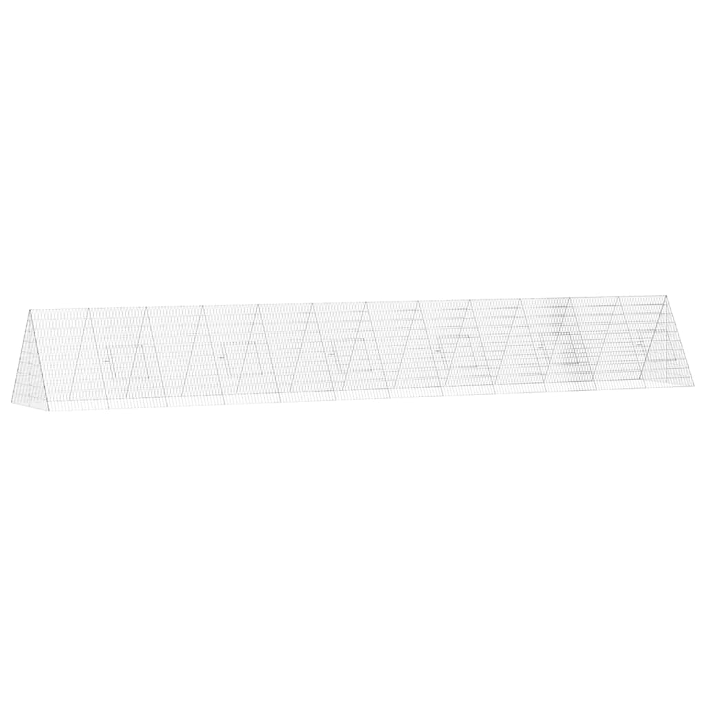 Gallinero vidaxx plata 650 x 100 x 85 cm acero galvanizado