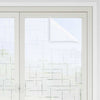 Vidaxl película estadística para ventanas patrón de estrellas 45 x 500 cm PVC