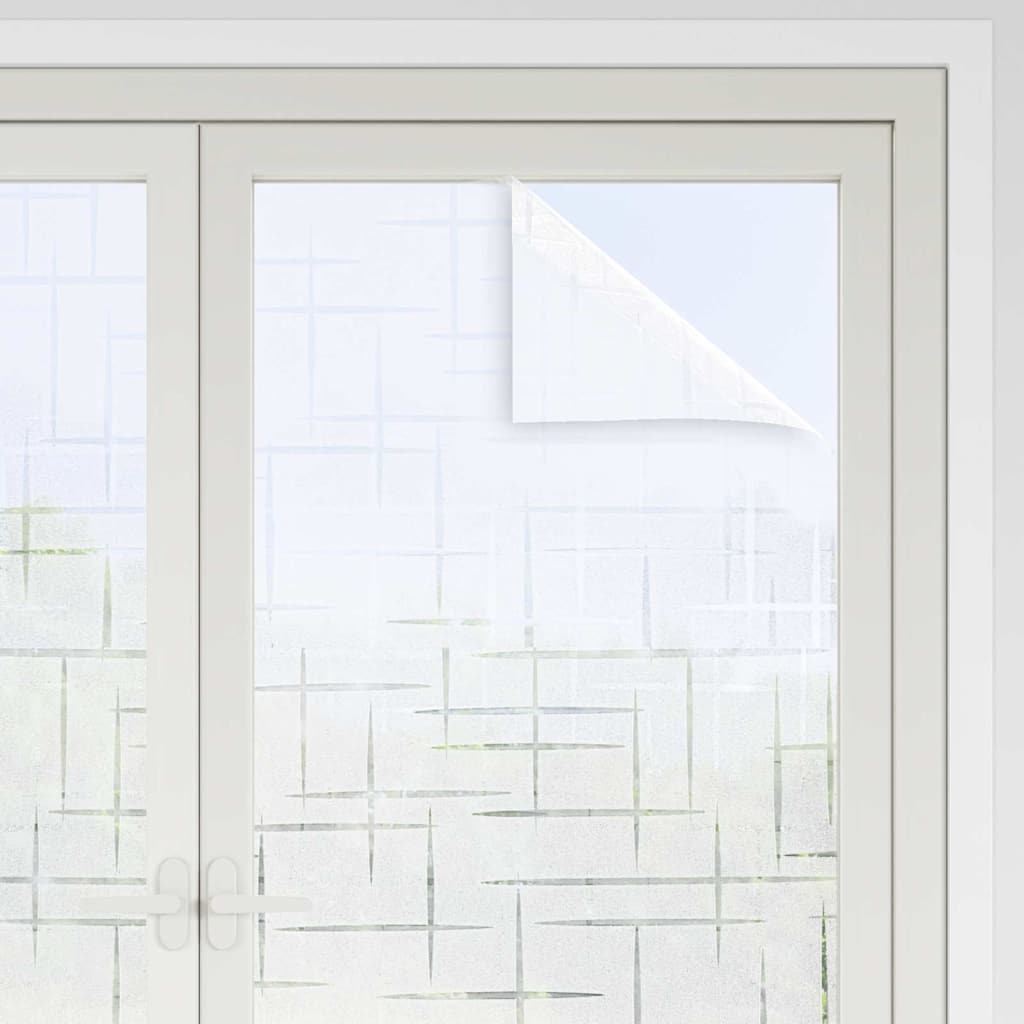 Vidaxl película estadística para ventanas patrón de estrellas 45 x 500 cm PVC