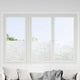 Vidaxl película estadística para ventanas patrón de estrellas 45 x 500 cm PVC