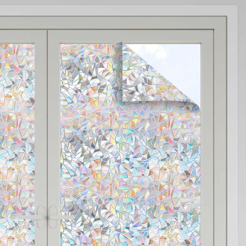Pellicola per finestre statistica Vidaxl trasparente 90 x 500 cm in PVC