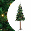 Vidaxx árbol de Navidad delgado verde 150 cm PVC y madera maciza de pino