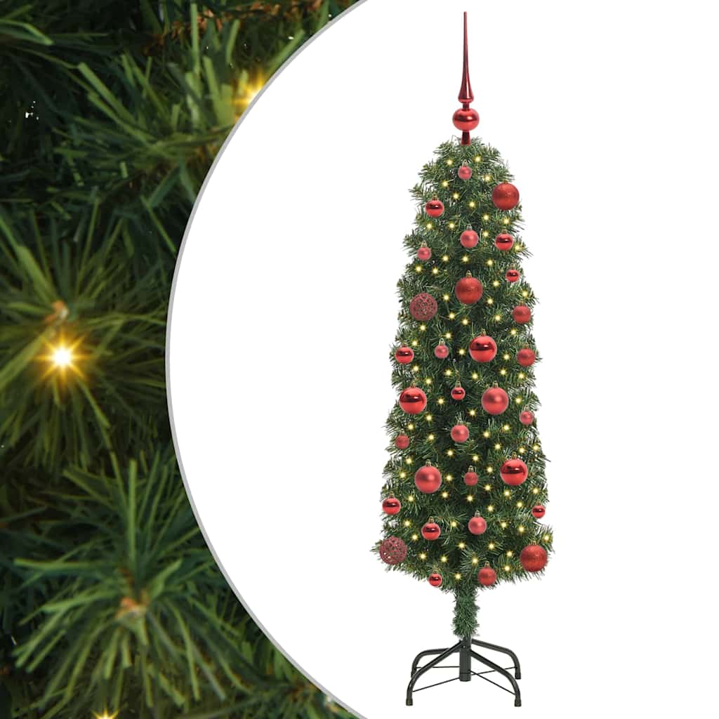 Vidaxx albero di Natale artificiale verde 120 cm in PVC e acciaio e plastica