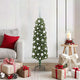 Vidaxx albero di Natale artificiale verde 120 cm in PVC e acciaio e plastica