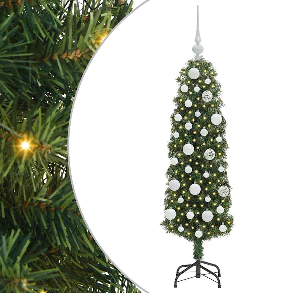 Vidaxx albero di Natale artificiale verde 120 cm in PVC e acciaio e plastica