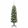 Vidaxx albero di Natale artificiale verde 120 cm in PVC e acciaio e plastica