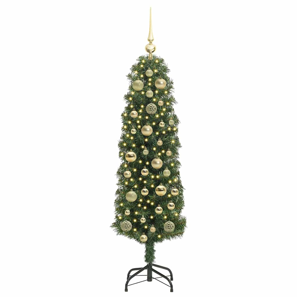 Vidaxx albero di Natale artificiale verde 120 cm in PVC e acciaio e plastica