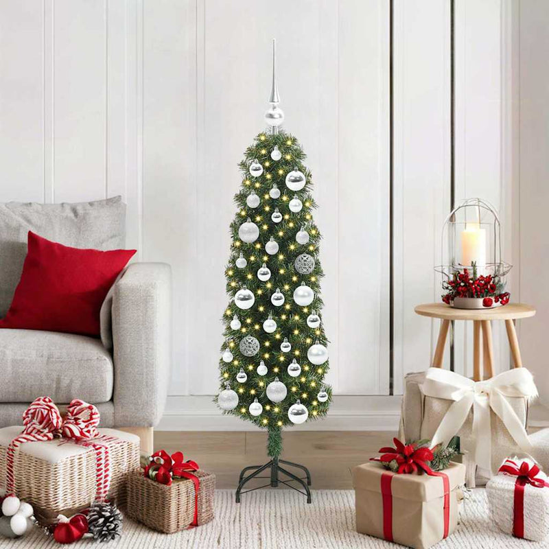 Vidaxx albero di Natale artificiale verde 120 cm in PVC e acciaio e plastica