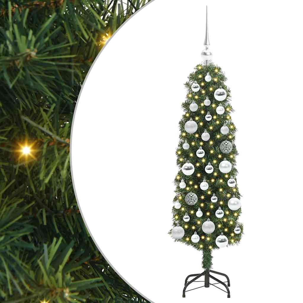 Vidaxx albero di Natale artificiale verde 120 cm in PVC e acciaio e plastica