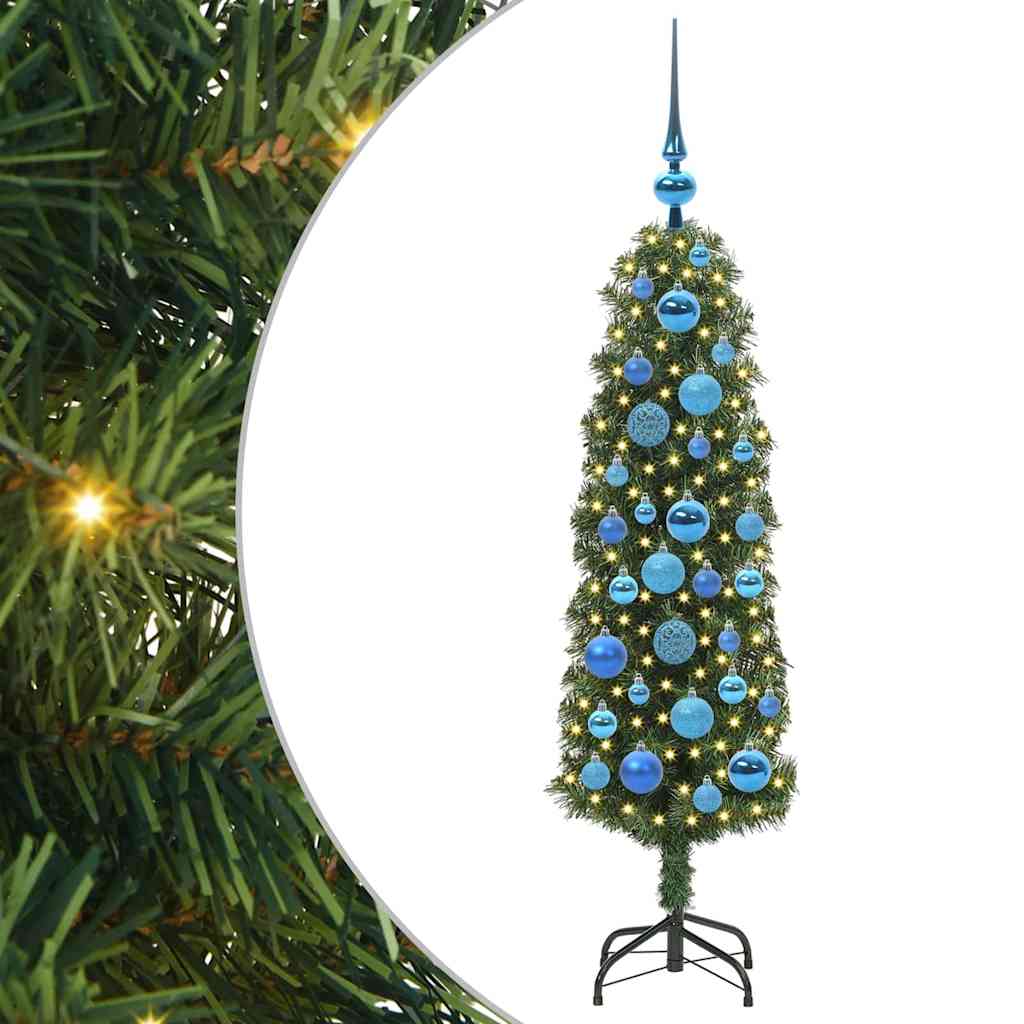 Vidaxx albero di Natale artificiale verde 120 cm in PVC e acciaio e plastica