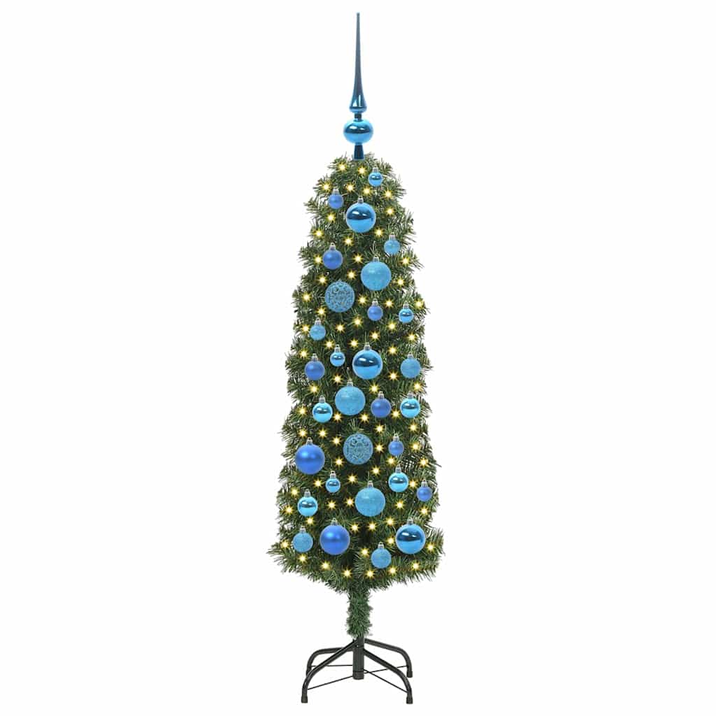 Vidaxx albero di Natale artificiale verde 120 cm in PVC e acciaio e plastica