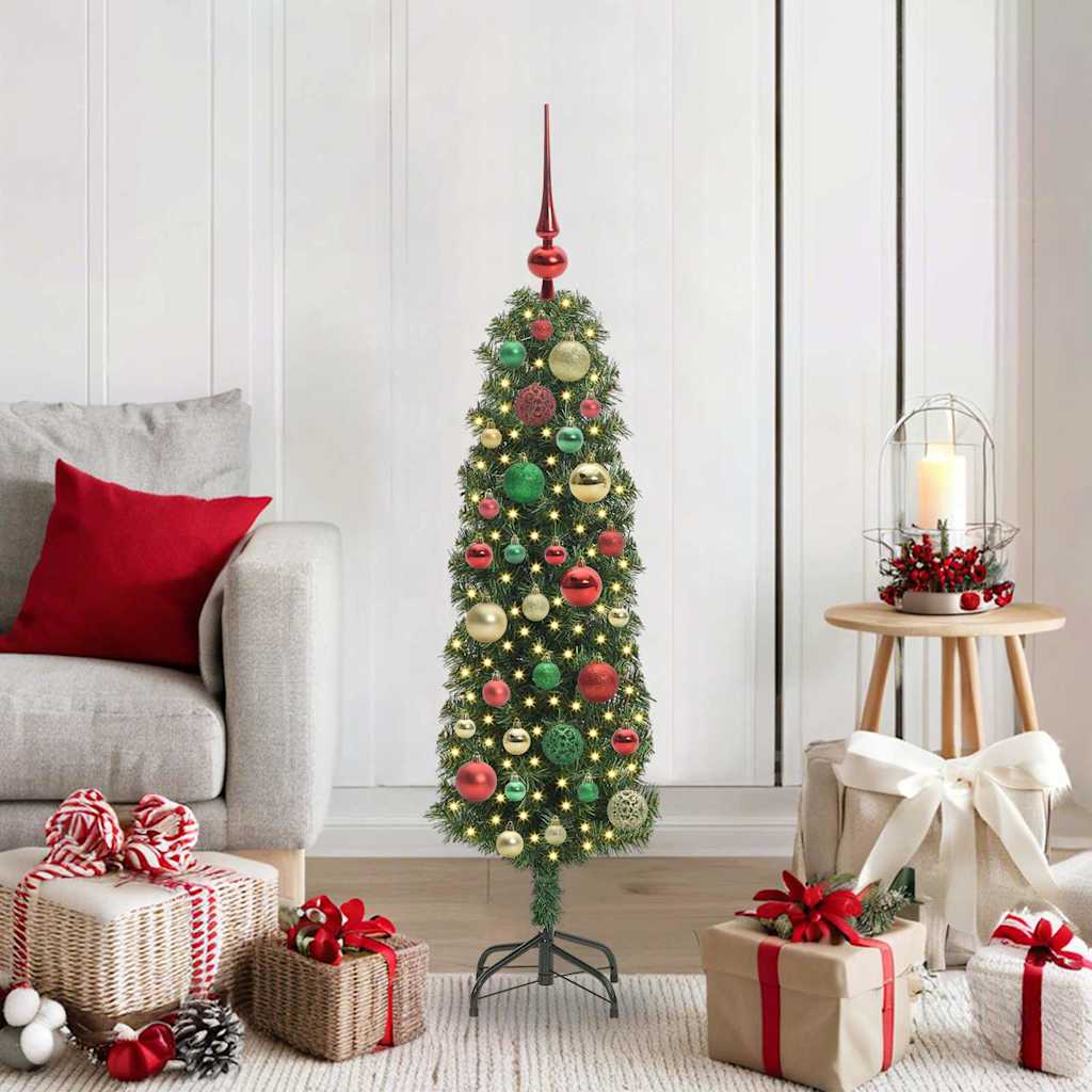 Vidaxx árbol de Navidad artificial verde 120 cm PVC y acero y plástico