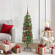 Vidaxx albero di Natale artificiale verde 120 cm in PVC e acciaio e plastica