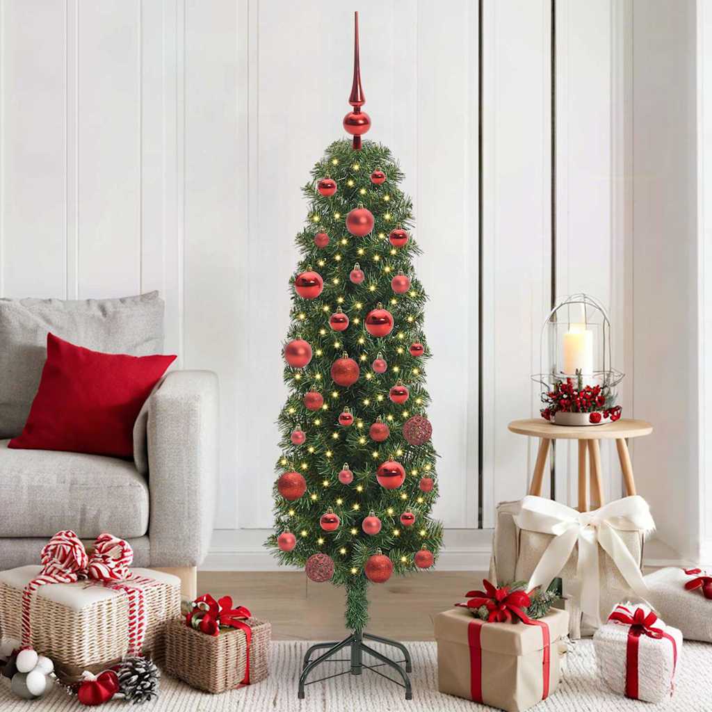 Vidaxx albero di Natale artificiale verde 150 cm PVC, acciaio e plastica