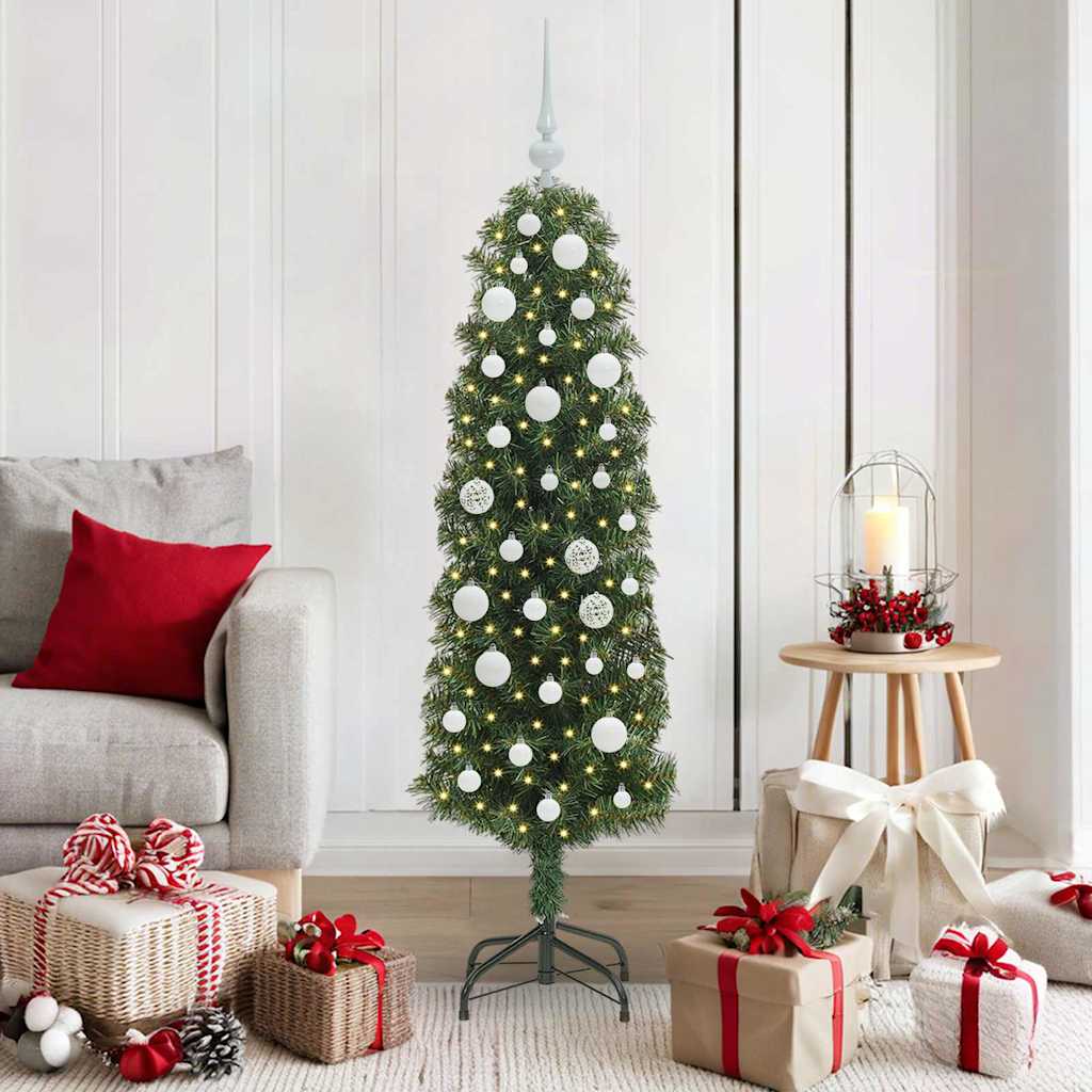 Vidaxx albero di Natale artificiale verde 150 cm PVC, acciaio e plastica