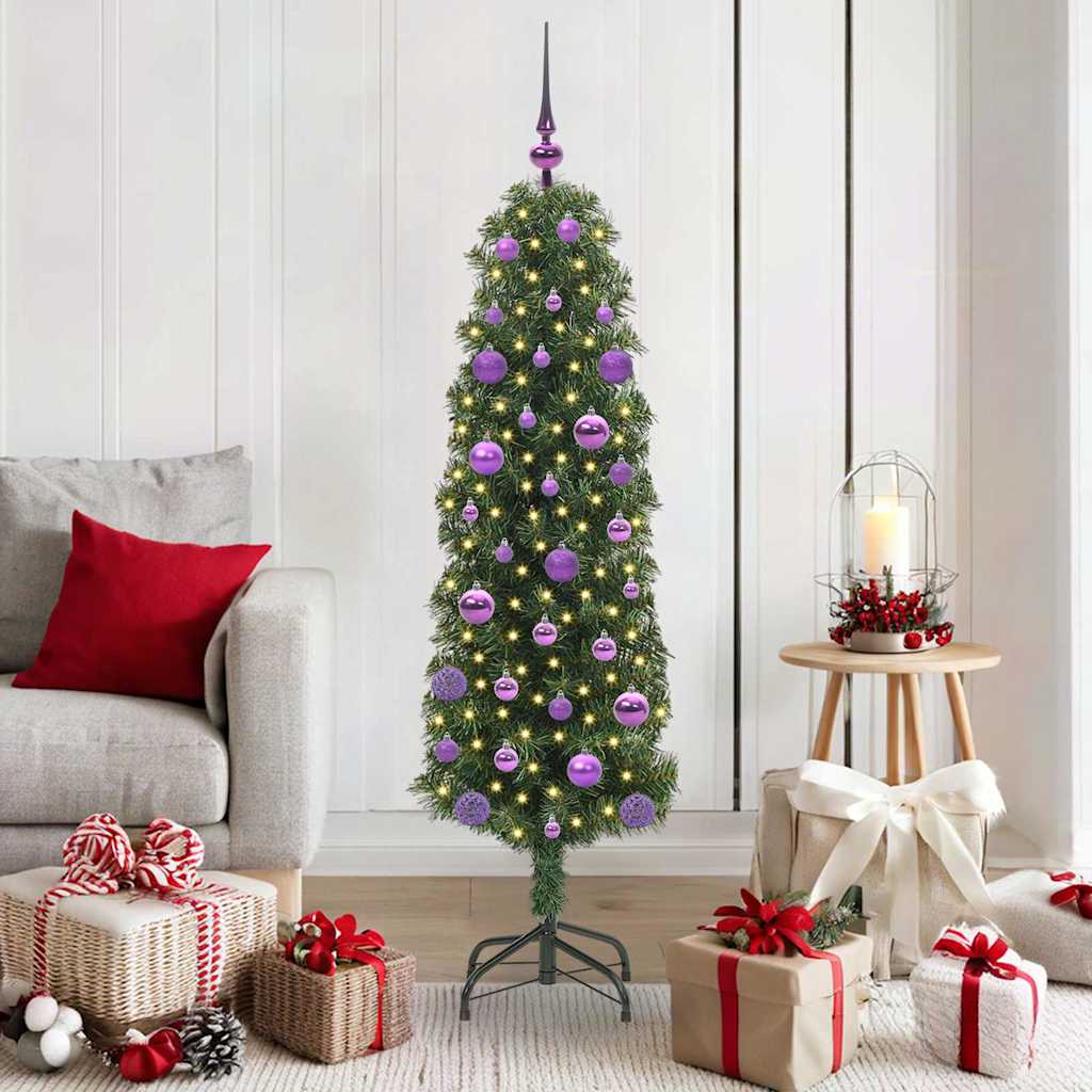 Vidaxx albero di Natale artificiale verde 150 cm PVC, acciaio e plastica