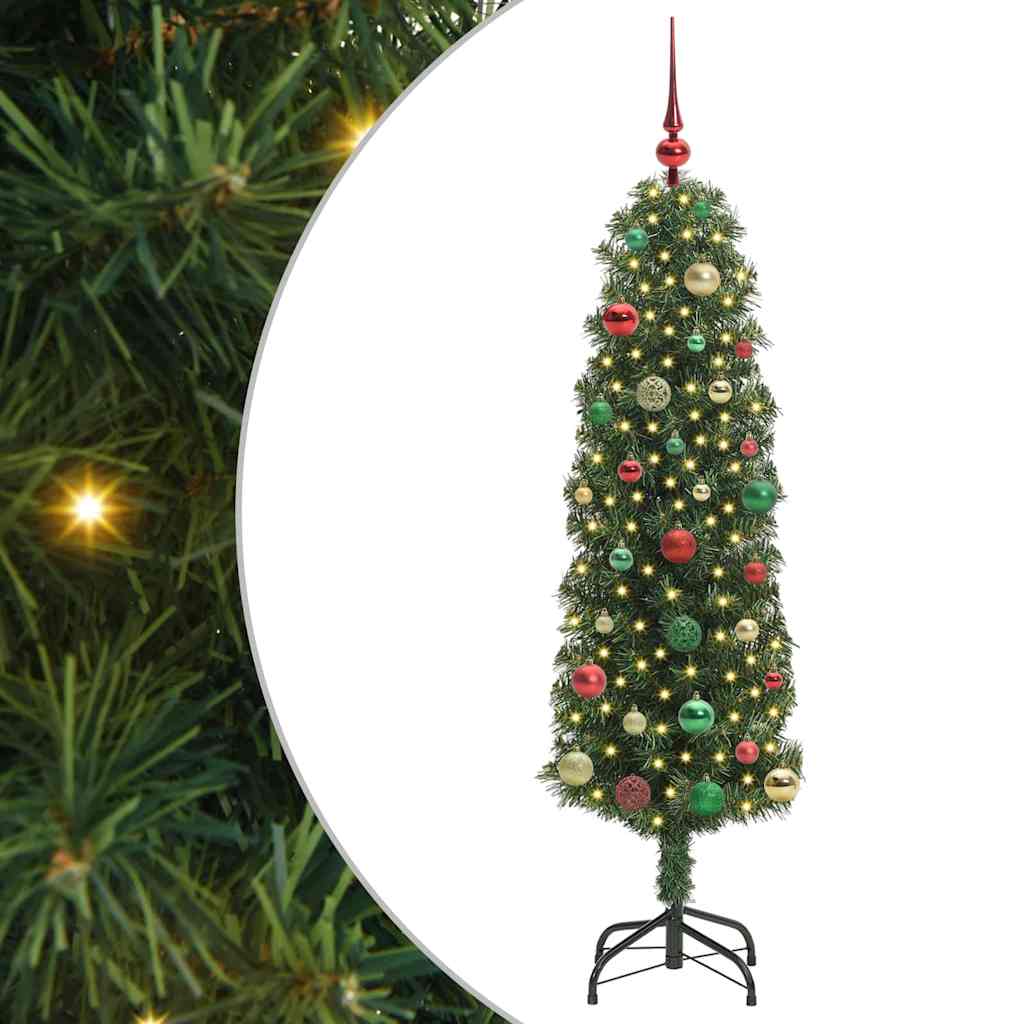 Vidaxx albero di Natale artificiale verde 150 cm PVC, acciaio e plastica