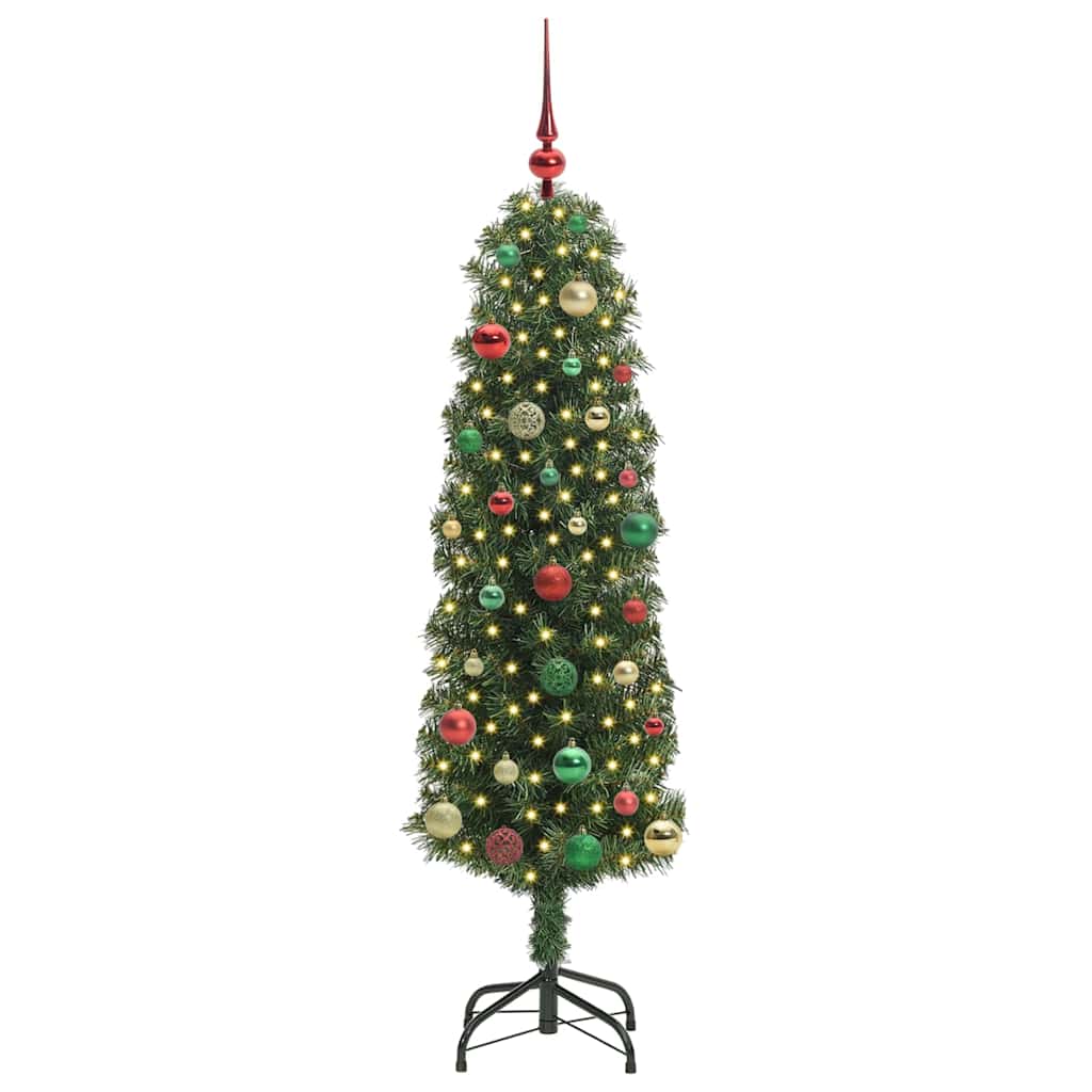 Vidaxx albero di Natale artificiale verde 150 cm PVC, acciaio e plastica