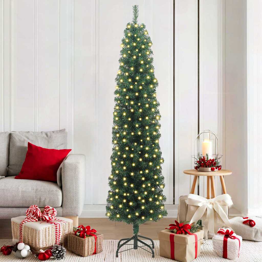 Vidaxx árbol de Navidad artificial verde 180 cm PVC y acero y plástico