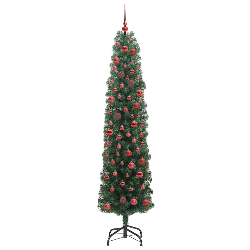 Vidaxx albero di Natale artificiale verde 180 cm in PVC e acciaio e plastica