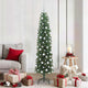 Vidaxx albero di Natale artificiale verde 180 cm in PVC e acciaio e plastica