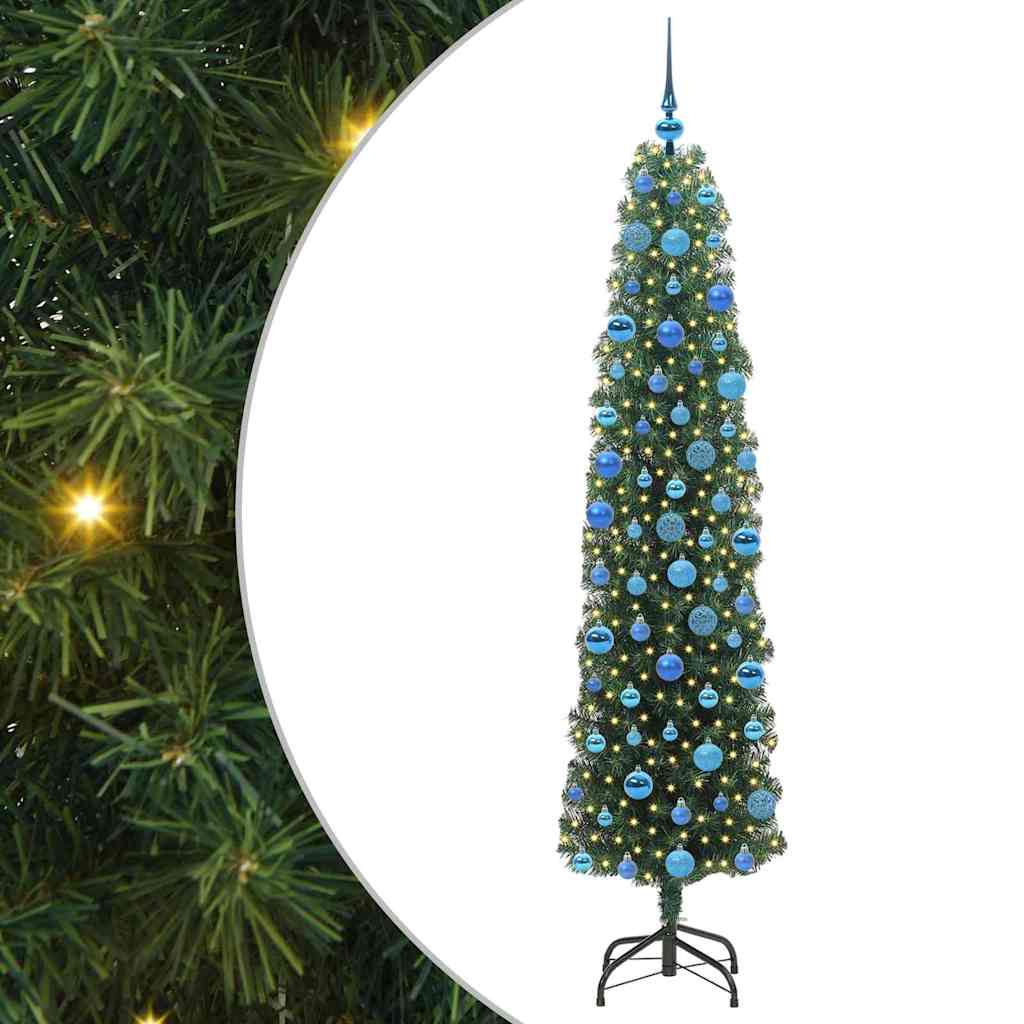 Vidaxx árbol de Navidad artificial verde 180 cm PVC y acero y plástico