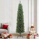 Vidaxx árbol de Navidad artificial verde 210 cm PVC y acero y plástico