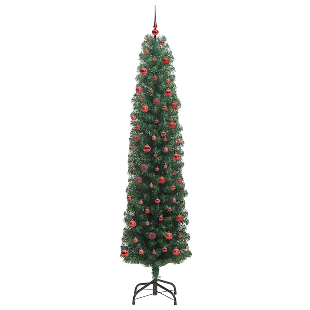 Vidaxx albero di Natale artificiale verde 210 cm PVC, acciaio e plastica